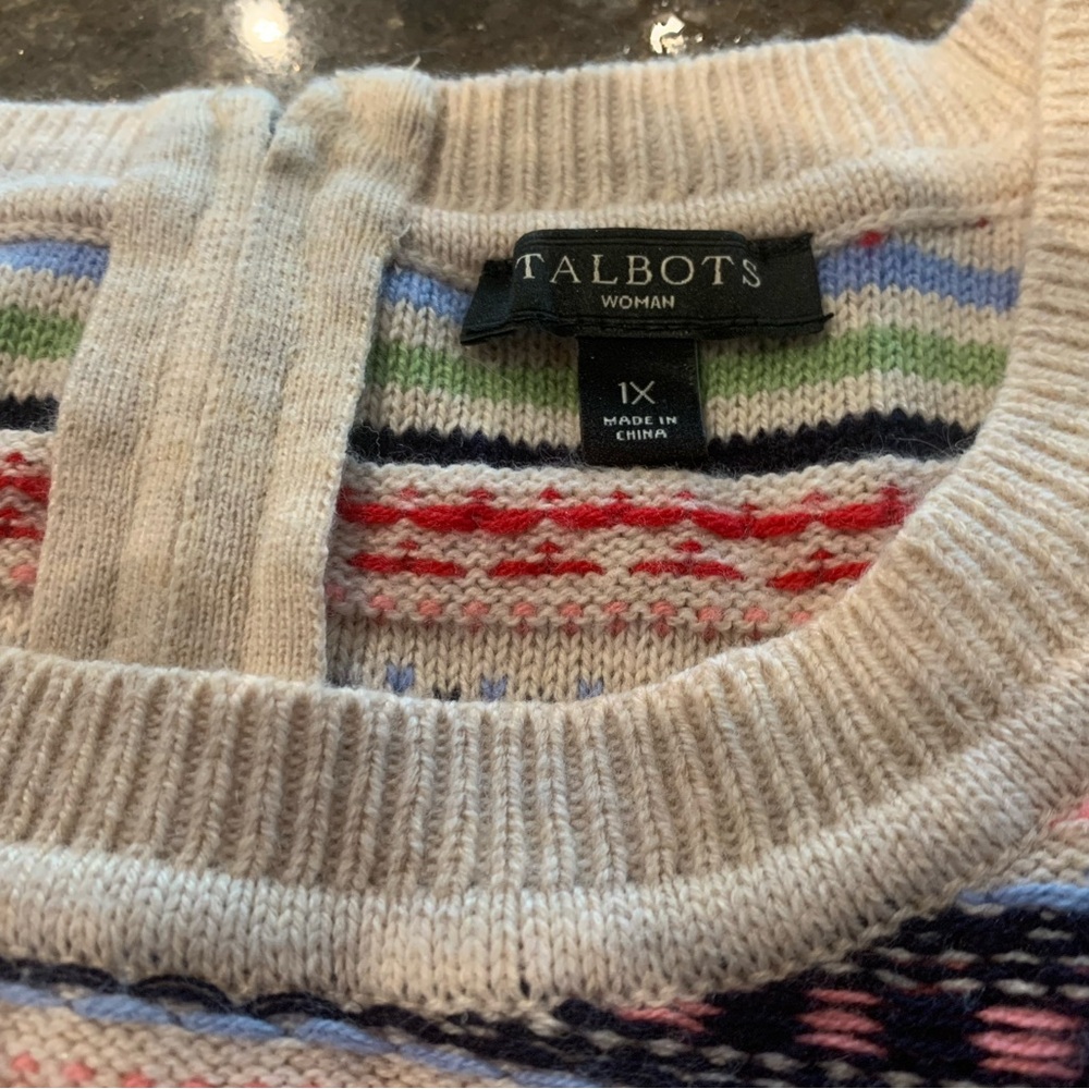 Talbots Multicolor Knit Sweater - Picture 6 of 9